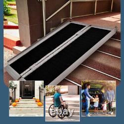 4FT Folding Aluminum Wheelchair Ramp Portable Mobility Scooter Non-Slip -600LBS