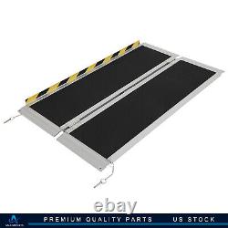 4ft Aluminum Multi-Folding Wheelchair Ramp Scooter Mobility Portable Ramp