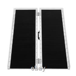 4ft Folding Aluminum Wheelchair Ramp Portable Mobility Scooter Suitcase 600Lbs