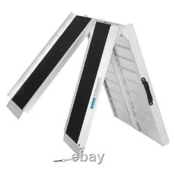 5' Multi-Folding Wheelchair Ramp Portable Mobility Scooter Anti-Slip 600Lbs