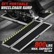5ft Aluminum Folding Wheelchair Scooter Mobility Ramp Portable Non-slip 800 Lbs