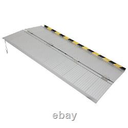 5ft Aluminum Multi-Folding Wheelchair Ramp Scooter Mobility Portable Ramp