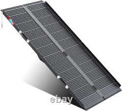 6 FT Folding Aluminum Wheelchair Ramp Portable Mobility Scooter Non-Slip 600 LBS