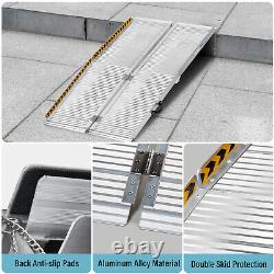 6' Multi-folding Aluminum Wheelchair Loading Ramp portable foot 5 7 scooter