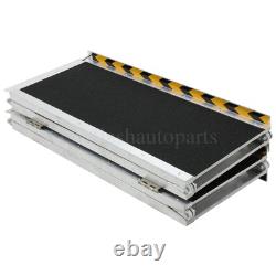 6FT Non-Skid Foldable Portable Wheelchair Ramp Scooter Mobility Aluminium