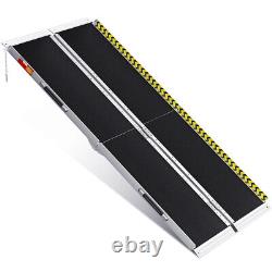 6ft Aluminum Multi-Folding Wheelchair Ramp Scooter Mobility Portable Ramp