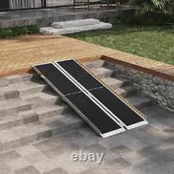 6ft Folding Wheelchair Ramp Scooter Mobility Portable Ramp 600lb