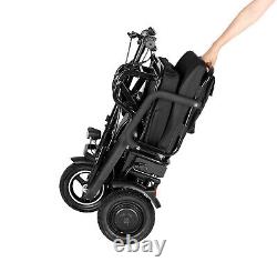 700W 3-Wheels Portable Double Motor Folding Electric Power Mobility Scooter