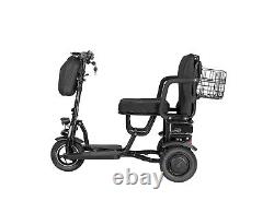 700W 3Wheels Portable Double Motor Folding Electric Power Mobility Scooter, adult