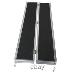 72 Aluminum Folding Portable Scooters Threshold Access Wheelchair Non-Slip Ramp