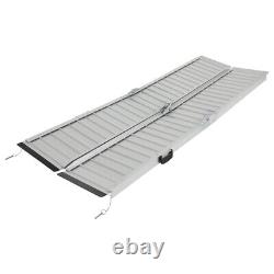 7FT Non-Slip Aluminum Folding Handicap Ramp Scooter Ramp Portable