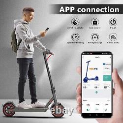 8.5 Solid Tires Portable Foldable Electric Scooter 350W Peak 15.5MPH Long-Rang