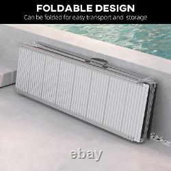 8' Folding Wheelchair Ramp Aluminum Portable Medical Mobility Threshold