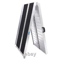 8 ft 600 lbs Aluminum Folding Loading Wheelchair Scooter Mobility Ramp Portable