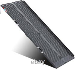 8FT Aluminum Multi-Folding Wheelchair Scooter Mobility Ramp Portable Non-Slip