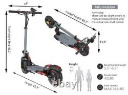 AOKDA Adult Foldable Electric Scooter 10Ah Safe Urban Commuter Long Range 800W