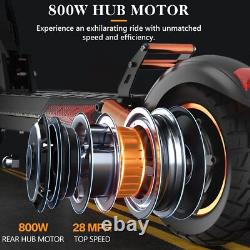 Adult E-Scooter, Electric Scooter 800W 28MPH, 30KM Range eScooter, Free Shipping US