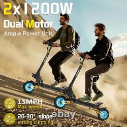 Adult Electric Scooter 1200X2 37 Miles Long Range Folding Scooter Urban Commuter