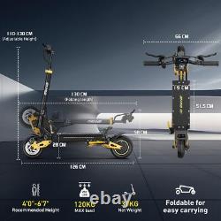 Adult Electric Scooter 1200X2 37 Miles Long Range Folding Scooter Urban Commuter