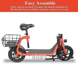 Adult Electric Scooter Foldable E Scooter with Seat 450W Commuter E-Scooter