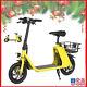 Adults Ebike Sports Electric Scooter With Seat Commuter 450w Folding E-scooter