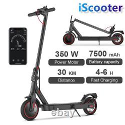 Adults Electric Scooters 350W Motor Long Range 30KM 2 Speeds E-scooter With App