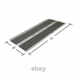 Aluminum Portable 6' Folding Mobility Wheelchair Scooter Ramp