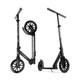 Black Commuter Kick Scooter Folding Height Adjustable For Teens & Adults Gift