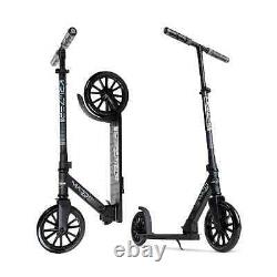 BLACK Commuter Kick Scooter Folding Height Adjustable for Teens & Adults GIFT