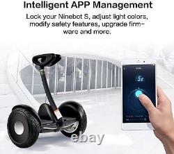 Black Ninebot S Segway Smart Electric Scooter with LED light Portable Powerful