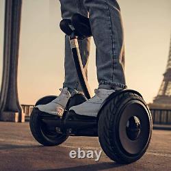Black Ninebot S Segway Smart Electric Scooter with LED light Portable Powerful