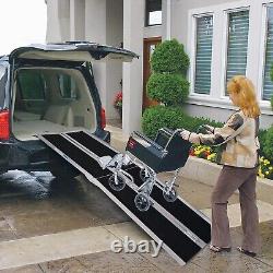 CARSTY 120 Folding Wheelchair Ramp Aluminum Portable Mobility Scooter 600 LB