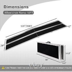 CARSTY 120 Folding Wheelchair Ramp Aluminum Portable Mobility Scooter 600 LB