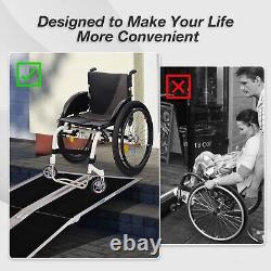 CARSTY 120 Folding Wheelchair Ramp Aluminum Portable Mobility Scooter 600 LB