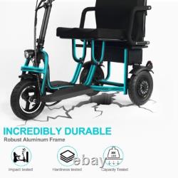 Double Motor 700W 3-Wheels Folding Electric Mobility Scooter Portable Scooter