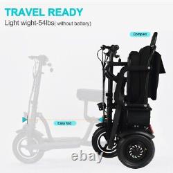 Double Motor 700W 3-Wheels Folding Electric Mobility Scooter Portable Scooter