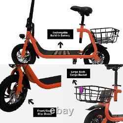 Dual 450W 36V Folding Electric Scooter with Seat Off-Road Waterproof Adult Ebike