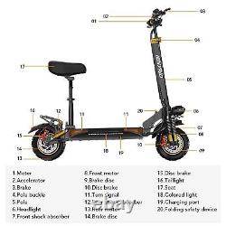 E-Scooter 2OOOW Dual Motor Electric Scooter Max Speed 34MPH Off Road for Adults