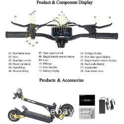 ELECTRIC SCOOTER 24OO Motor LONG RANGE 60KM HIGH SPEED 37 MPH Folding E-Scooter