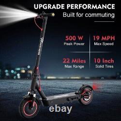 EVERCROSS Electric Scooter, 10'' Solid Tires, 22 Miles Long Range Max Speed 19MP