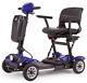 Ewheels Electric Portable Folding Mobility Lightweight Travel Scooter Blue Ew-26