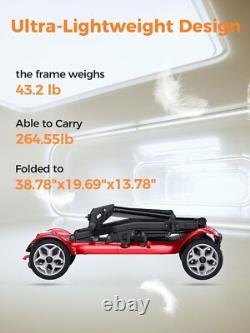 Ease2 Pro 4 Wheel Folding Portable to Travel Wheelchair Adults Mobility Scooter