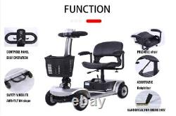 Electric Mobility Scooter Outdoor Compact Travel Power 4 Wheel Bike Portable
