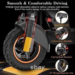 Electric Scooter 12.5Ah28mph 31mi 330lbs 10 Off-Road 6-8H Charge? 48V 8OOW US