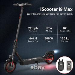 Electric Scooter 500W 10.4Ah 10 Solid Tires 22Miles Long Range Adults E-Scooter