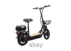 Electric Scooter Adult Outdoor Folding Portable Seat With Shopping Cart Basket