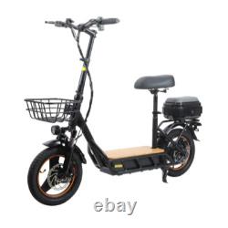 Electric Scooter Adult Outdoor Folding Portable Seat With Shopping Cart Basket
