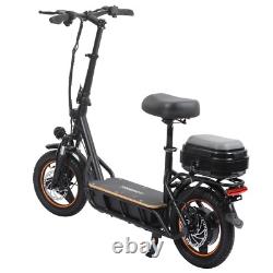 Electric Scooter Adult Outdoor Folding Portable Seat With Shopping Cart Basket