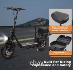 Electric Scooter Adult Outdoor Folding Portable Seat With Shopping Cart Basket