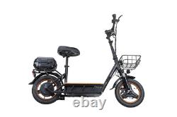 Electric Scooter Adult Outdoor Folding Portable Seat With Shopping Cart Basket